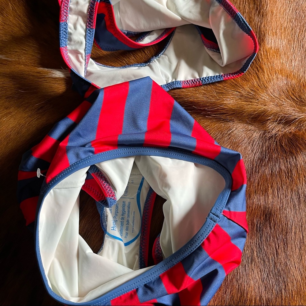 Solid & Striped Red The Brigitte High Waisted Two… - image 6